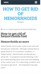 Mobile Screenshot of getridofhemorrhoidsguide.com